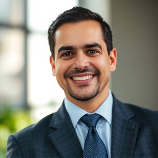 Foto de Carlos P茅rez, empresario satisfecho